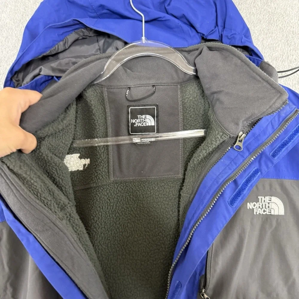 The North Face Hyvent  2 in 1 Snow Jacket Blue Mens XL Hoodie Layer Thermal Coat